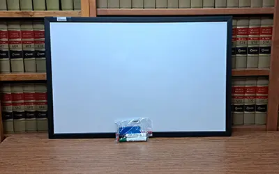 White Board on Table