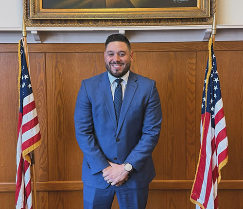 Edward Moraga in SJCL's Courtroom